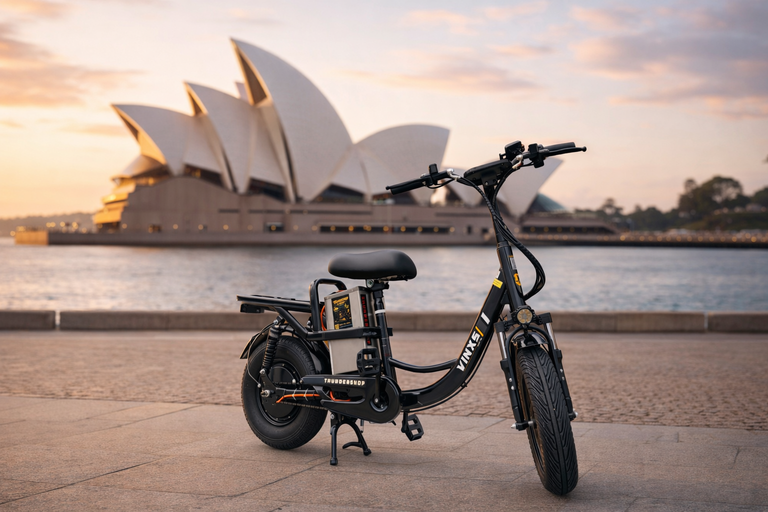 Thundershop Vinxs Cargo E-Bike at Sydney Opera House